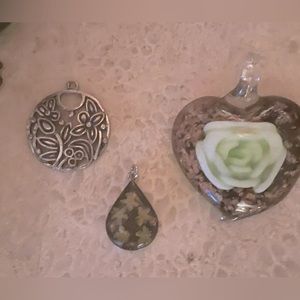 Three necklace pendants